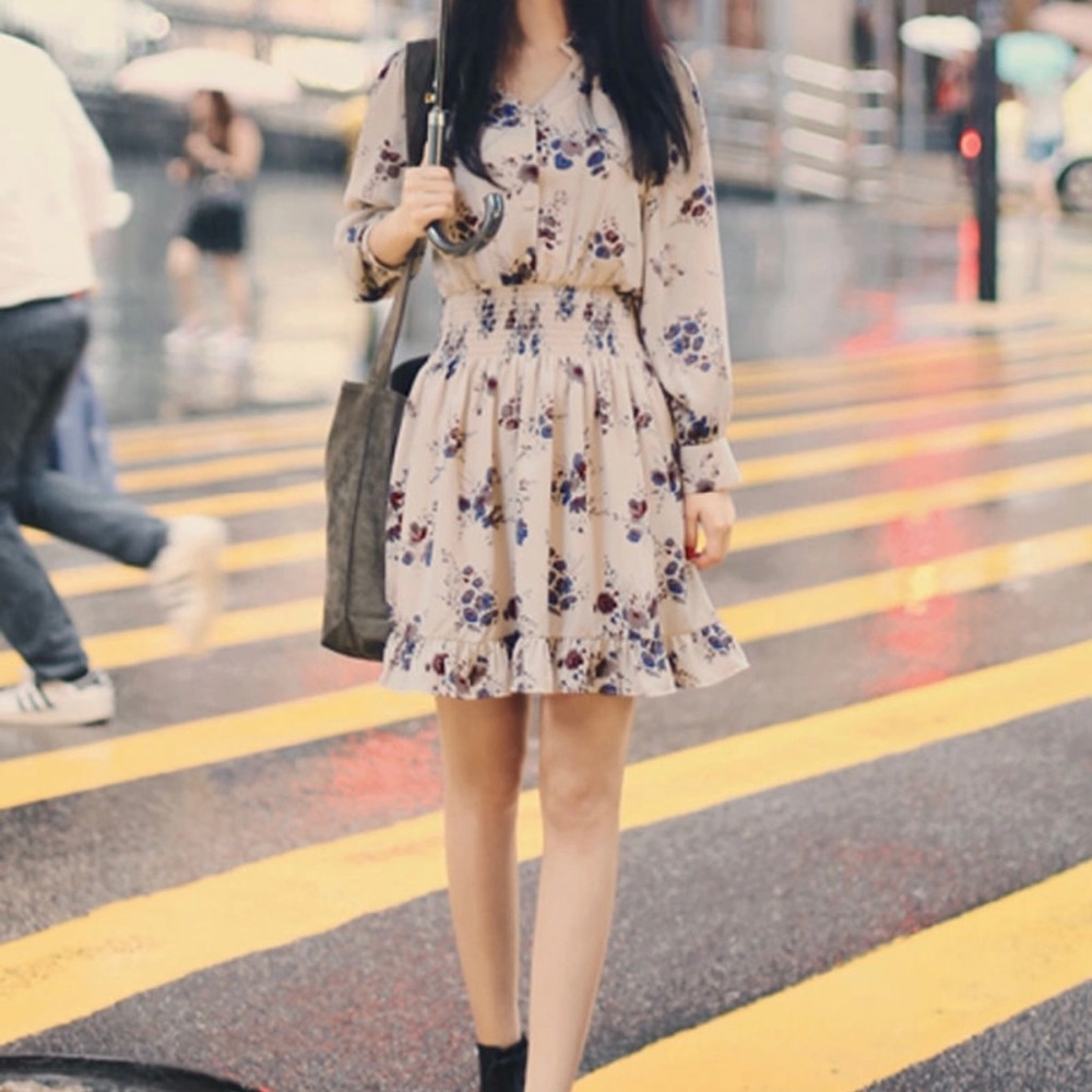 Floral Long Sleeve Dress